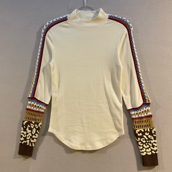 Free People Switch Up Cuff Thermal Top - Picture 2 of 8